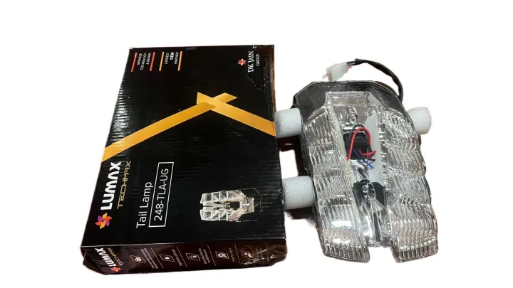 Lumax Tail Lamp for Bajaj Pulsar 150 & Pulsar 220 | Rear Back Light Assembly for Bike