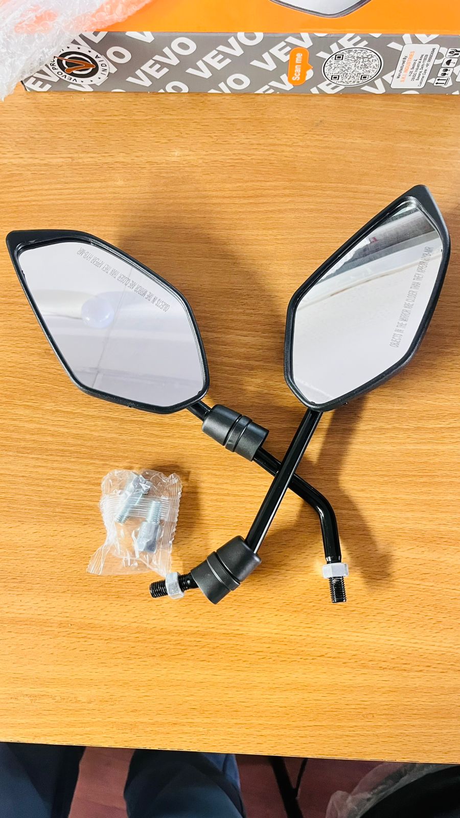 HYB-MR Premium Rear View Mirror Set for FZ250 (Left & Right) – Best Quality | iOS Certified | Durable & Clear Vision | FZ250